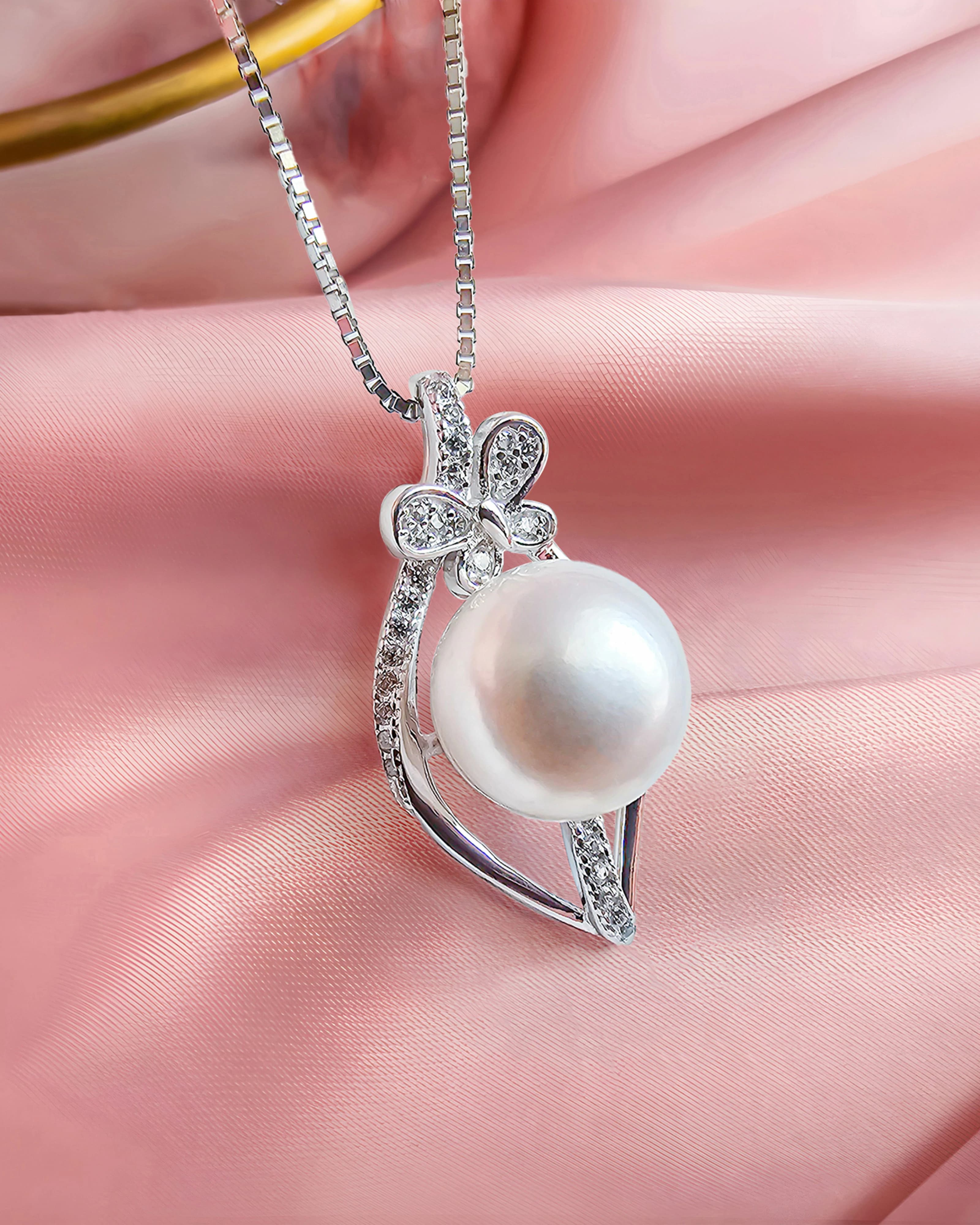 Butterfly Pearl Necklace